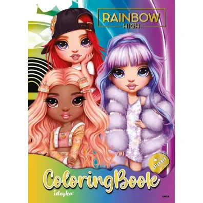 Kolorowanka z naklejkami Rainbow High