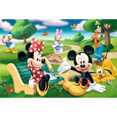 Puzzle maxi 24 el. Myszka Miki w gronie przyjaci� Trefl
