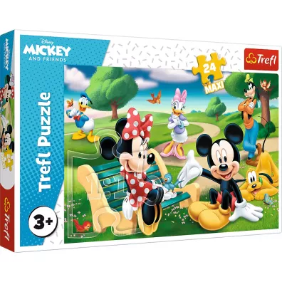 Puzzle maxi 24 el. Myszka Miki w gronie przyjaci Trefl