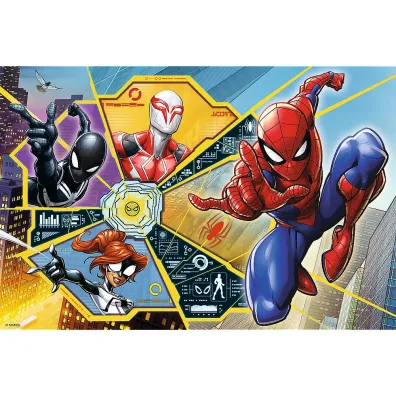 Puzzle 60 el. Marvel Spiderman. W sieci Trefl