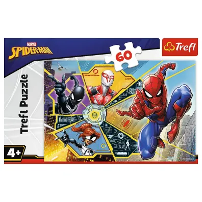 Puzzle 60 el. Marvel Spiderman. W sieci Trefl