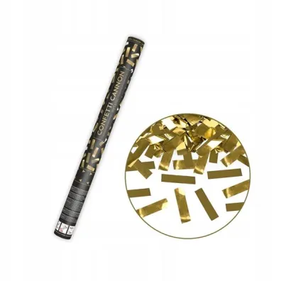 PartyDeco Tuba z konfetti z�oty 60cm