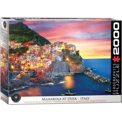 Puzzle 2000 Manarola At Dusk Italy 8220-5635 Eurographics