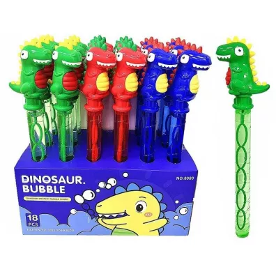 Pa�eczka do baniek mydlanych 38cm z dinozaurem MIX Adar