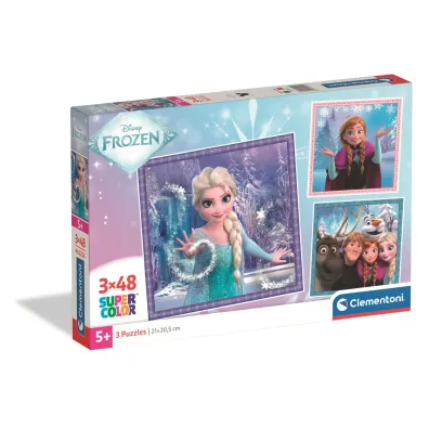 Puzzle 3x48 el. SuperColor. Frozen Clementoni