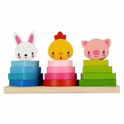 Puzzle Uk�adanka drewniana Zwierz�ta Smily Play