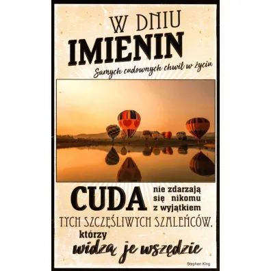 AbCard Kartka okoliczno�ciowa Imieniny IM08