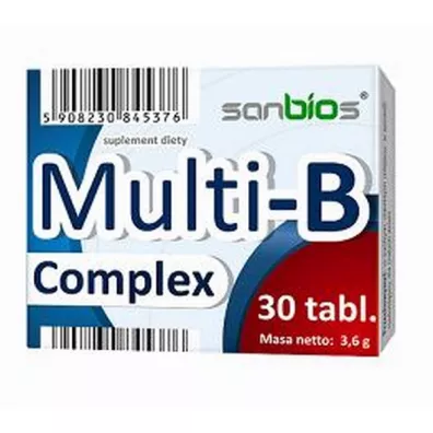 Sanbios Multi-B Complex Suplement diety 30 tab.