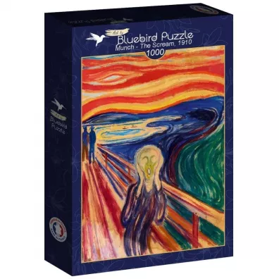 Puzzle 1000 el. Krzyk, Munch Bluebird Puzzle