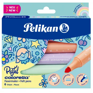 Pelikan Flamastry Colorella Super Pastel 6 szt.