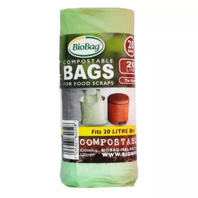 BioBag Worki na mieci na odpady i zmieszane (kompostowalne i biodegradowalne) 20 L 20 szt.