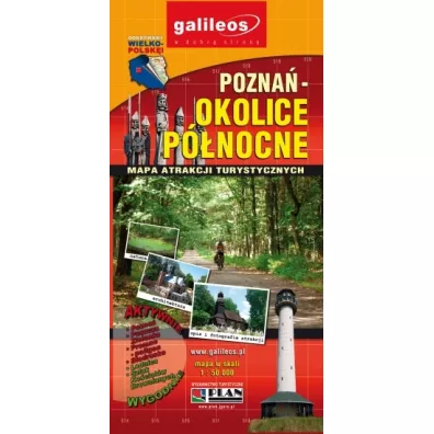 Mapa atrakcji tur. - Pozna i okolice p.1:50 000
