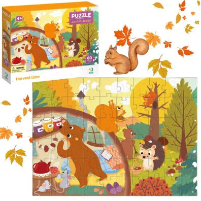 Puzzle 60 el. Pory roku. Czas zbior�w Dodo