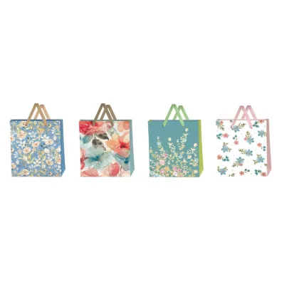 Beniamin Torebka ozdobna du�a 30x42x12cm Kwiaty mix