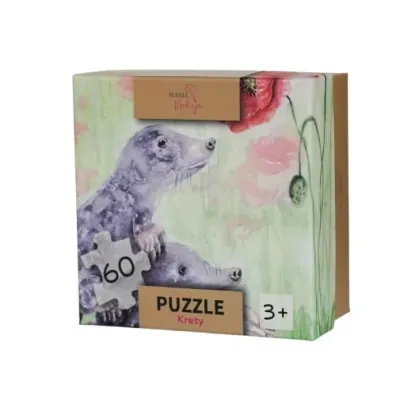 Puzzle 60 el. Krety Mama Maluje