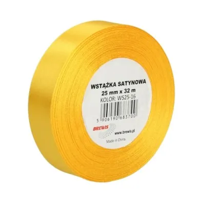 Brewis Wst��ka satynowa ��ta 25mm x 32m