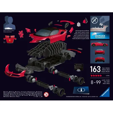 Puzzle Iconics 108 el. 3D Ferrari Stradale Ravensburger