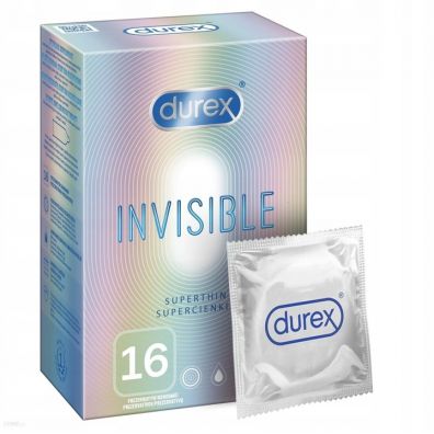 Durex Invisible Extra Thin super cienkie prezerwatywy 16 szt.