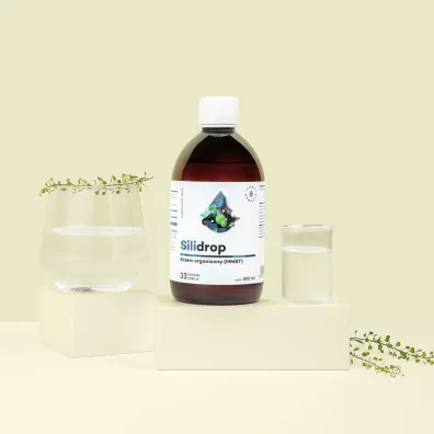 Aura Herbals Silidrop Krzem organiczny MMST Silicium G5 Suplement diety w p�ynie 500 ml
