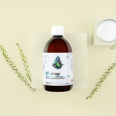 Aura Herbals Silidrop Krzem organiczny MMST Silicium G5 Suplement diety w p�ynie 500 ml