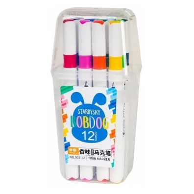 Fandy Marker dwustronny Bobdog zapachowy 12 kolor�w