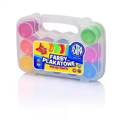 Astra Farby plakatowe w walizce 12 x 20 ml