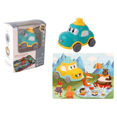 Auto puzzle 20 el. Przygoda drogowa - samochodzik Pro Kids