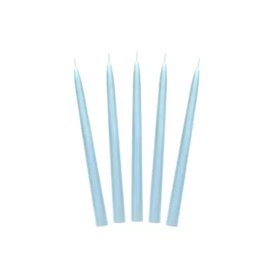 PartyDeco �wieca sto�kowa matowa b��kitna 24cm