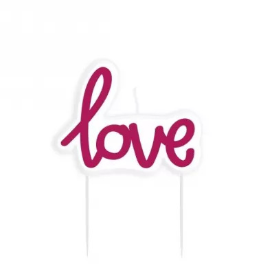 Amscan �wieczka mini "Love"