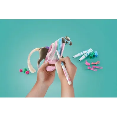 Playmobil Horses of Waterfall Kreatywny zestaw z koniem i pisakami 71640