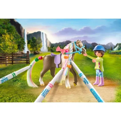 Playmobil Horses of Waterfall Kreatywny zestaw z koniem i pisakami 71640