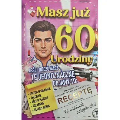 Yeku Karnet Urodziny 60 damskie
