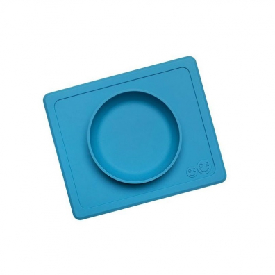 Ezpz Silikonowa miseczka z podkadk 2w1 Mini Bowl niebieski
