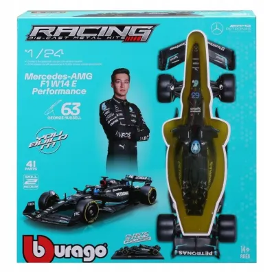 Bburago Model 1:24 F1 Kit-2023 Mercedes AMG Russell 18-28503