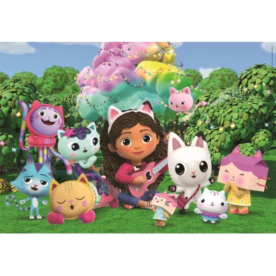 Puzzle 24 el. Maxi SuperColor. Koci Domek Gabi Clementoni