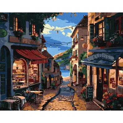 Ideyka Malowanie po numerach - Francuska ulica 40x50cm