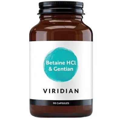 Viridian Betaina HCL z Goryczk� - suplement diety 90 kaps.