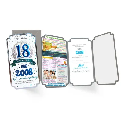 Kukartka Karnet Urodziny 18