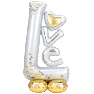 Amscan Balon foliowy AirLoonz Wedding Love 73x147cm