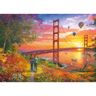 Puzzle 2000 el. PQ Spacer w pobli�u mostu Golden Gate San Francisco 112748 Schmidt