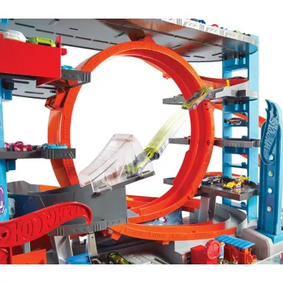 Hot Wheels City Mega Gara� Rekina Du�y zestaw do zabawy Parking FTB69