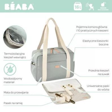 Beaba Torba dla mamy Paris Sage green zielony