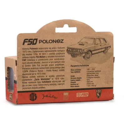Auto osobowe metalowe 1 43 Polonez zielony DAFFI K-580