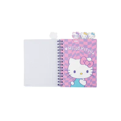 Patio Ko�obrulion A5 100k. w kratk� z g��wkami Hello Kitty pink wz�r 2