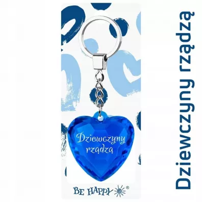 Be-Happy Gifts Brelok serce Dziewczyny rz�dz�