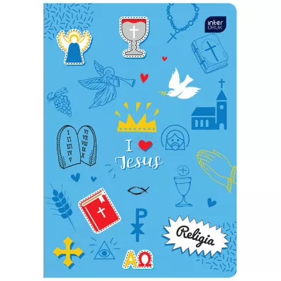 Interdruk Zeszyt A5 do Religii mix kratka 32 kartki