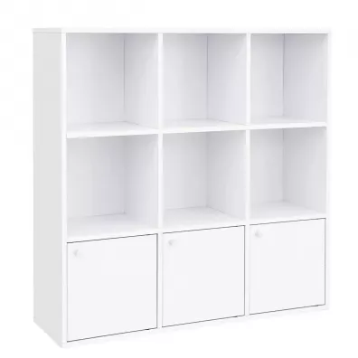 Songmics Rega na ksiki 9 pek z drzwiczkami