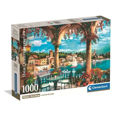 Puzzle 1000 el. Balcony View Of Lake Como Clementoni
