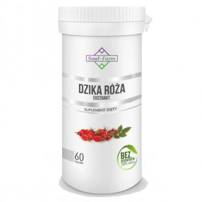 Soul Farm Dzika róża ekstrakt (500 mg) Suplement diety 60 kaps.