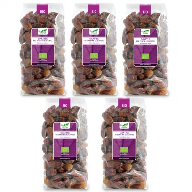 Bio Planet Daktyle bez pestek suszone bezglutenowe Zestaw 5 x 1 kg Bio